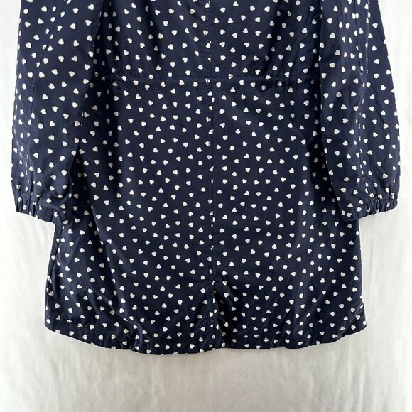 JOHNNIE B Jacket Youth 15-16Y Heart Allover Anorak Windbreaker Coat Hoodie Blue - Picture 6 of 11